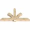 Ekena Millwork Redmond Rough Sawn Timber Gable Bracket, Douglas Fir, 72"W x 42"H x 6"D x 6"F, 14/12 Pitch GBW072X42X0606RED00RDF - alternate 2